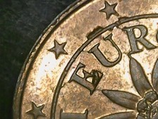 2 CENTESIMI 2002 GERMANIA ERRORE - FRATTURE E ROTTURE DI CONIO [Q682]