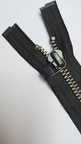 Zip ykk metallico nero - di,