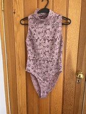 Body Zara pizzo collo alto