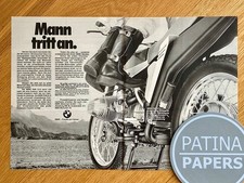 1981 Uomo entra in BMW R80 G/S
