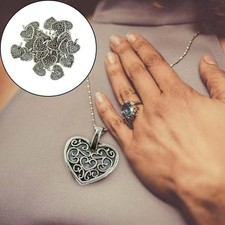 50x ciondoli a forma di cuore