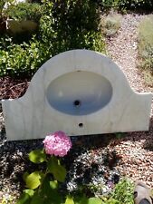 lavandino in marmo bianco, per interni ed esterni