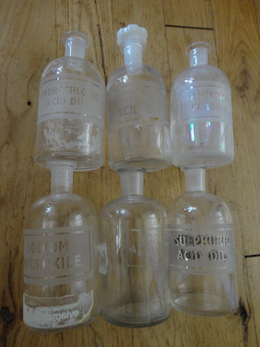 Apothecary chemical bottles - apothecary,