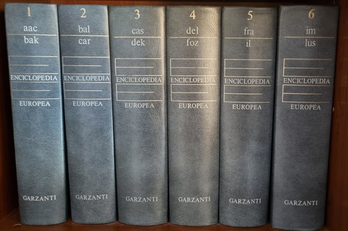 Enciclopedia europea garzanti - enciclopedia,