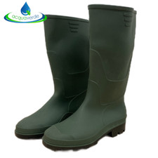 STIVALI DA LAVORO UOMO IN GOMMA PVC IMPERMEABILI ANTISCIVOLO ANTIPIOGGIA VERDE