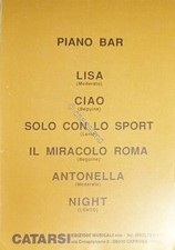 Spartiti - Piano Bar - Musica di Walter Catarsi - 1989