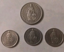 Lotto di 4 monete Svizzera (1)