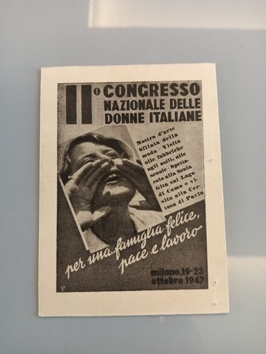 Italian women union card - women, udi
