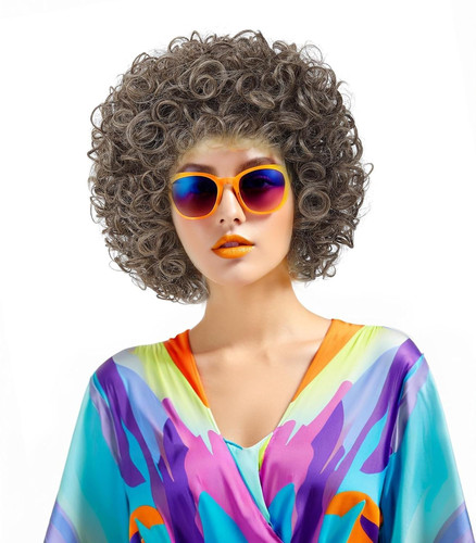 Parrucca afro corta discoteca
