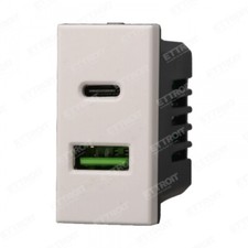 Frutti serie compatibile Bticino Axolute Bianco - Interruttori- Prese USB