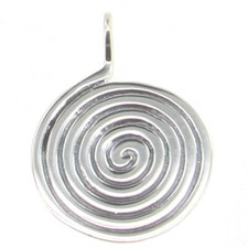 Pendente A Spirale In Argento