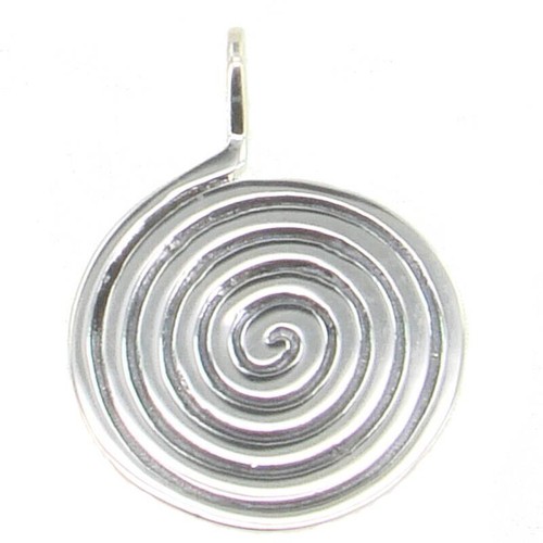 Pendente spirale argento - a, in