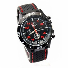 UOMO OROLOGIO SPORTIVO ANALOGICO POLSO DA IN ACCIAIO,QUARZO NUOVO SPORT WATCH Go