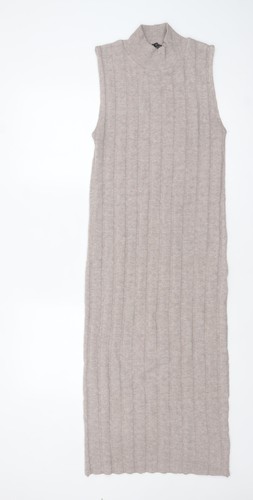 Zara vestito donna beige - donna,