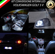 KIT LED INTERNI VW GOLF 5 V CONVERSIONE COMPLETA + LED TARGA + LED POSIZIONE