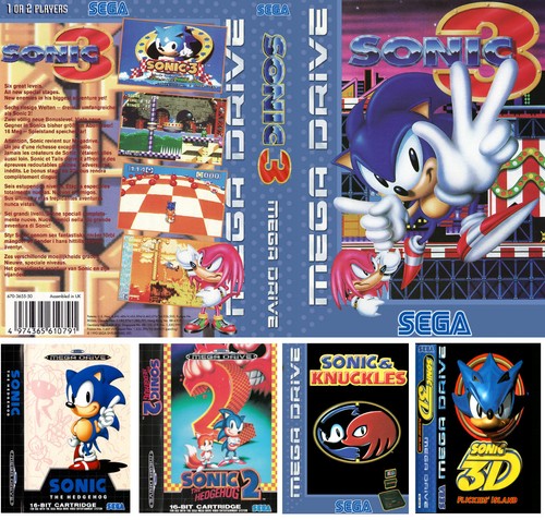 Sonic 3 3d mega drive - sonic,