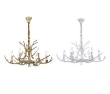 Lampadario sospensione corna