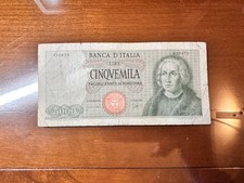 Repubblica banconota lire 5000 - lire,