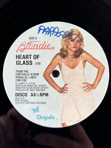 Vintage blondie heart glass - of,