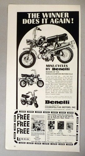 Stampa moto benelli 1970 - benelli,