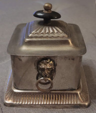 ANTICO COFANETTO IN METALLO SHEFFIELD REGNO UNITO - STILE VITTORIANO FINE '