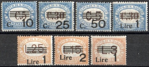 1936 san marino segnatasse - marino,