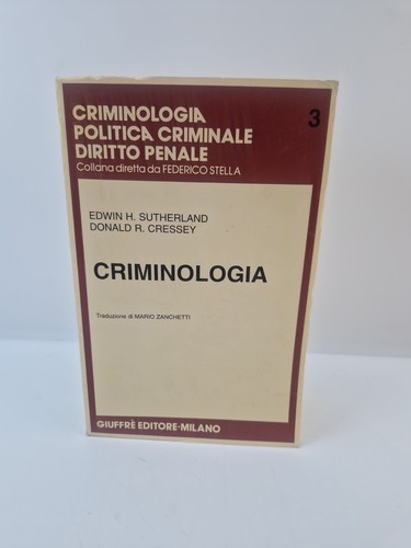 Criminologia sutherland - criminologia,