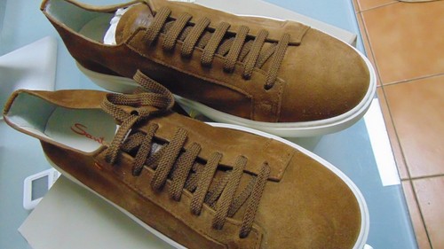 Santoni stringate marrone - santoni,