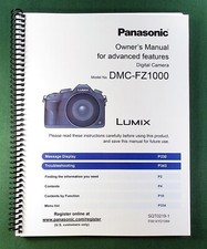 Panasonic DMC-FZ1000 Manuale