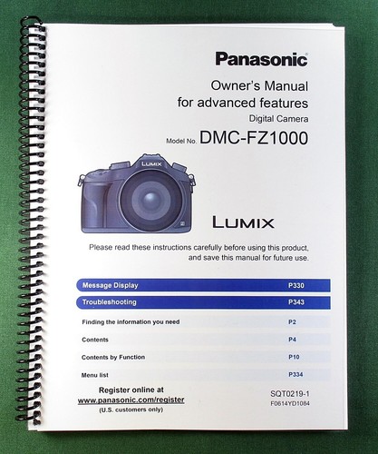Panasonic dmc fz1000 manuale - dmc-fz1000,