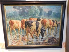 Quadro Paesaggio Con Mucche