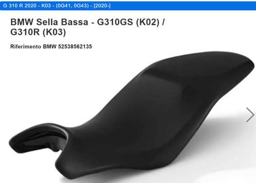 Bmw sella bassa g310gs - bmw,