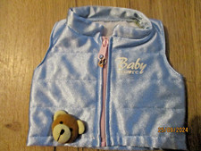 gilet matelassé bleu  sans