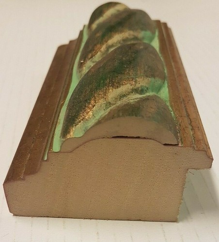 Cornice legno oro gola verd - legno,