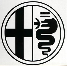 Adesivo biscione alfa romeo - biscione,