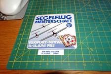 ADESIVO VINTAGE STICKER KLEBER aereo aviazione alianti segelflug meisterscahft