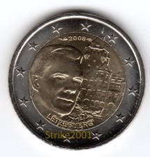 2 EURO COMMEMORATIVO LUSSEMBURGO 2008 Castello Berg FDC