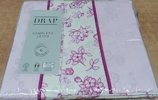 Drap Completo Lenzuola Letto una piazza e mezza stampato 1,5 P in Cotone 100% 