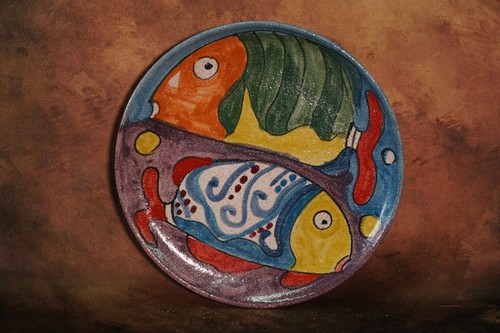 Piatto parete decoro naif - da,
