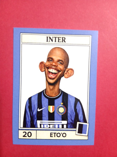 Figurina caricatura calciatori - figurina,