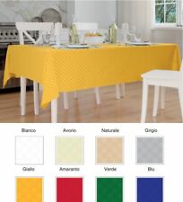 Tovaglia tavola copritavola antimacchia Quadrotta Damina 4 6 8 12 18 24 posti 