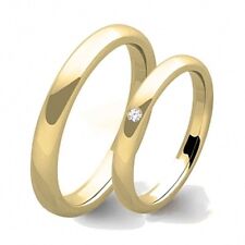 Coppia di fedi in oro giallo 9