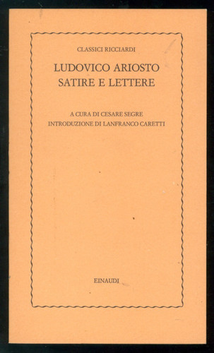 Ariosto ludovico satire - satire, e