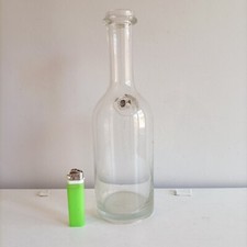 ANTICA BOTTIGLIA OSTERIA 1 LITRO VETRO SOFFIATO E BOLLO IN PIOMBO (A)