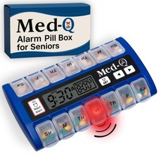 Digital Pill Box with Alarms – Pill Organizer with Flashing Lights & Beeping ...