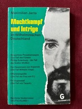 Max Jacta: Machkampf und