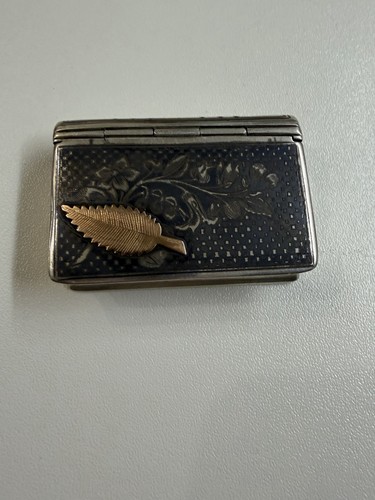 Antica scatola per - tabacco, in