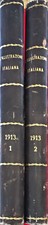 L'ILLUSTRAZIONE ITALIANA 1913 ANNATA COMPLETA 2 VOLUMI