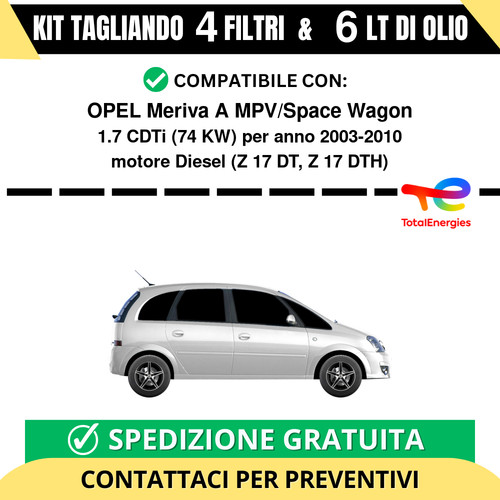 Tagliando per opel - tagliando, meriva