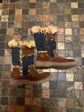 D&G Junior Shearling Fur Boots